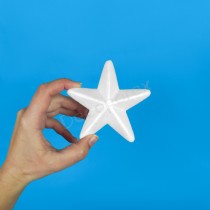 Étoile en polystyrène 10 cm – À l’unité | Loisirs créatifs