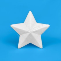 Étoile en polystyrène 20 cm – À l’unité | Loisirs créatifs