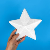 Étoile en polystyrène 20 cm – À l’unité | Loisirs créatifs