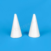 Cônes en polystyrène 10 cm – Lot de 2 | Loisirs créatifs