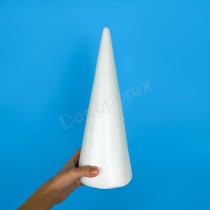 Polystyrene Cone 35 cm – Single Unit | Arts & Crafts