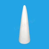 Cono de poliestireno 40 cm (altura real 38 cm) base 13,5 cm – Porexpan manualidades