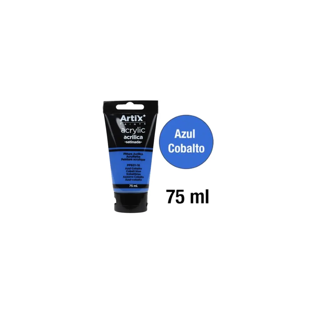 Azzurro Cobalto – Pittura acrilica satinata 75 ml per polistirene