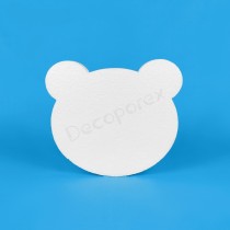 Cabeza de oso de poliestireno | Decoración temática