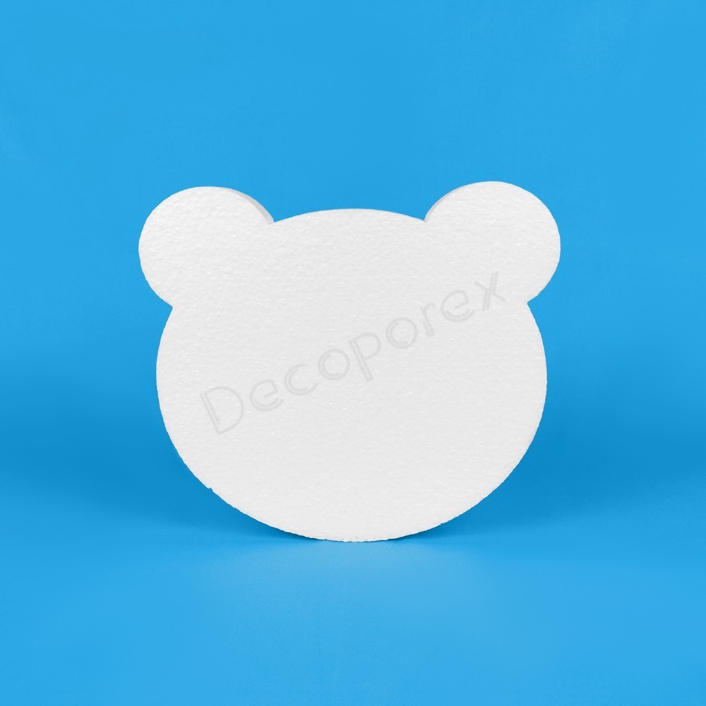 Cabeza de oso de poliestireno | Decoración temática