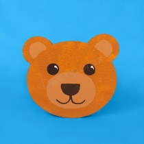 Testa di orso in polistirolo | Decorazioni artigianali