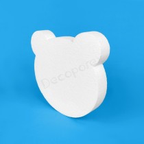 Cabeza de oso de poliestireno | Decoración temática