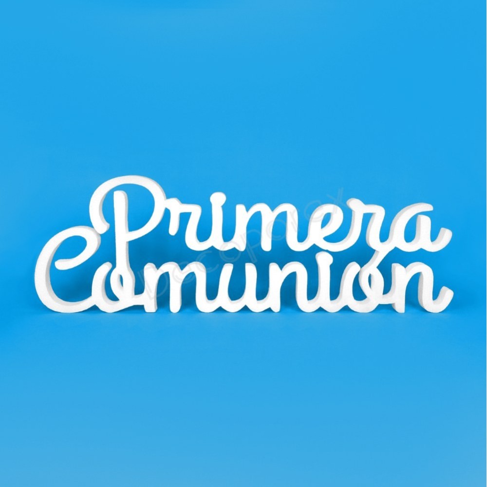 "Primera Comunión" Polystyrene Lettering – First Communion Decoration