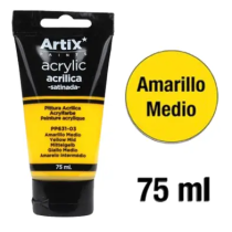 Amarillo Medio – Pintura acrílica satinada 75 ml para poliestireno