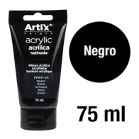 Negro – Pintura acrílica satinada 75 ml para poliestireno