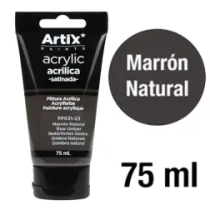 Marrón Natural – Pintura acrílica satinada 75 ml para poliestireno