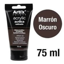 Burnt Umber – 75 ml Satin Acrylic Paint for Polystyrene