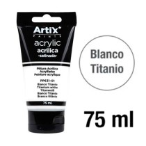 Titanium White – 75 ml Satin Acrylic Paint for Polystyrene