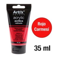 Rojo Carmesí – Pintura acrílica satinada 75 ml para poliestireno