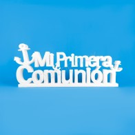 Lettraggio "Mi Primera Comunión" con ancore – Polistirolo