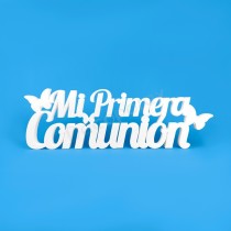 Lettrage Ma Première Communion papillons 75 cm