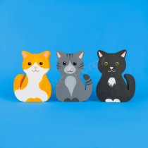 Polystyrene cat shape for crafts and decoration