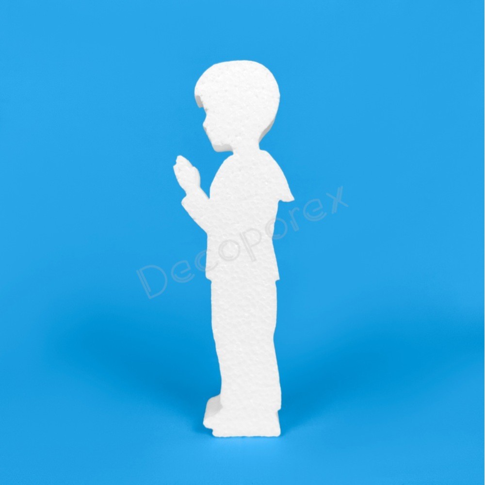 Praying boy polystyrene communion decoration