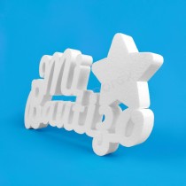 Letrero Mi Bautizo Con Estrella 48cm x 22cm - 0738