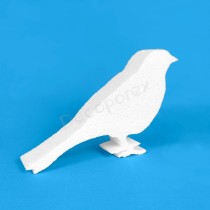 Polystyrene bird shape for decoration