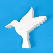 Colibrí de poliestireno para decoración