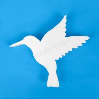 Colibrì in polistirolo per decorazioni