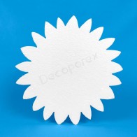 Flor de girasol en poliestireno para decorar