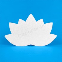 Flor de loto en poliestireno para decoración