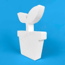 Brote en maceta de poliestireno para decorar