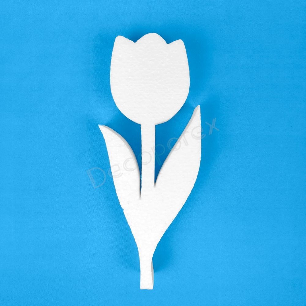 Tulipano in polistirolo decorativo