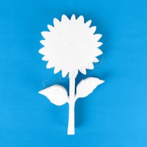 Polystyrene sunflower for decoration