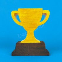 Trophée en polystyrène pour décoration