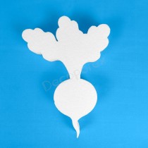 Radis en polystyrène pour décoration