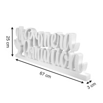 Scritta Prima Comunione polistirolo colomba 67 cm