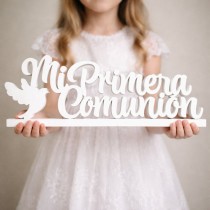 My First Communion polystyrene lettering dove 67 cm