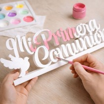 My First Communion polystyrene lettering dove 67 cm