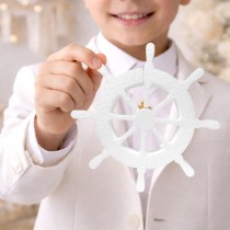 Timón de barco en corcho