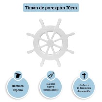 Timón de barco en corcho