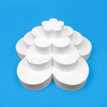 Kit de bases de tarta de porexpán Flor 4 pisos para eventos creativ...