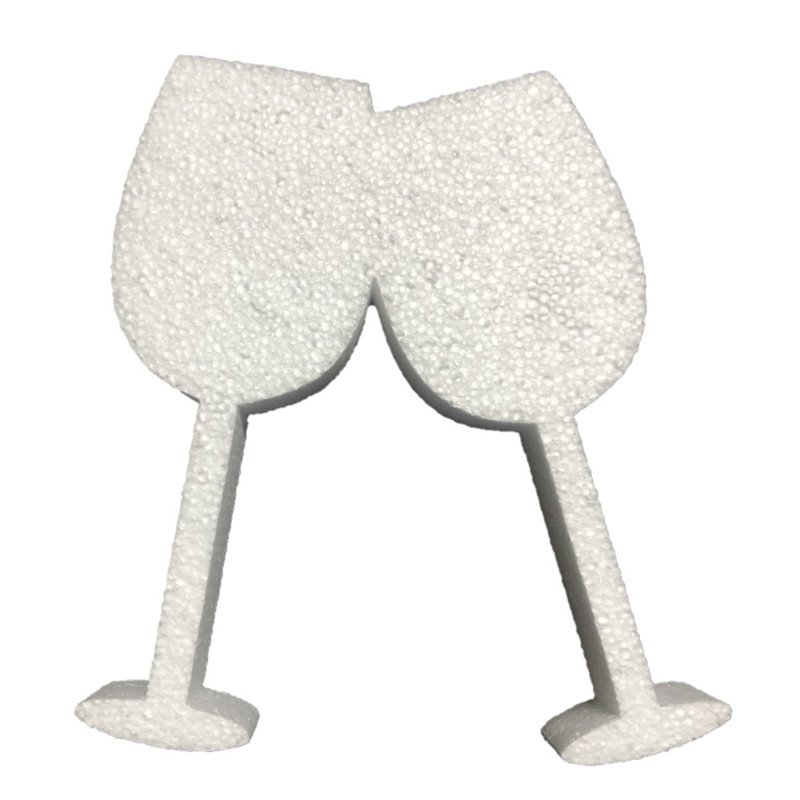 Tasses à décor en polystyrène expansé de 20 cm de haut