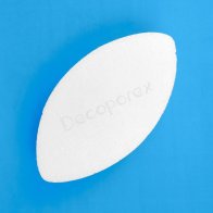 Polystyrene rugby ball decoration