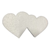 Décoration en polystyrène expansé Valentine coeurs de 11,5 cm de haut