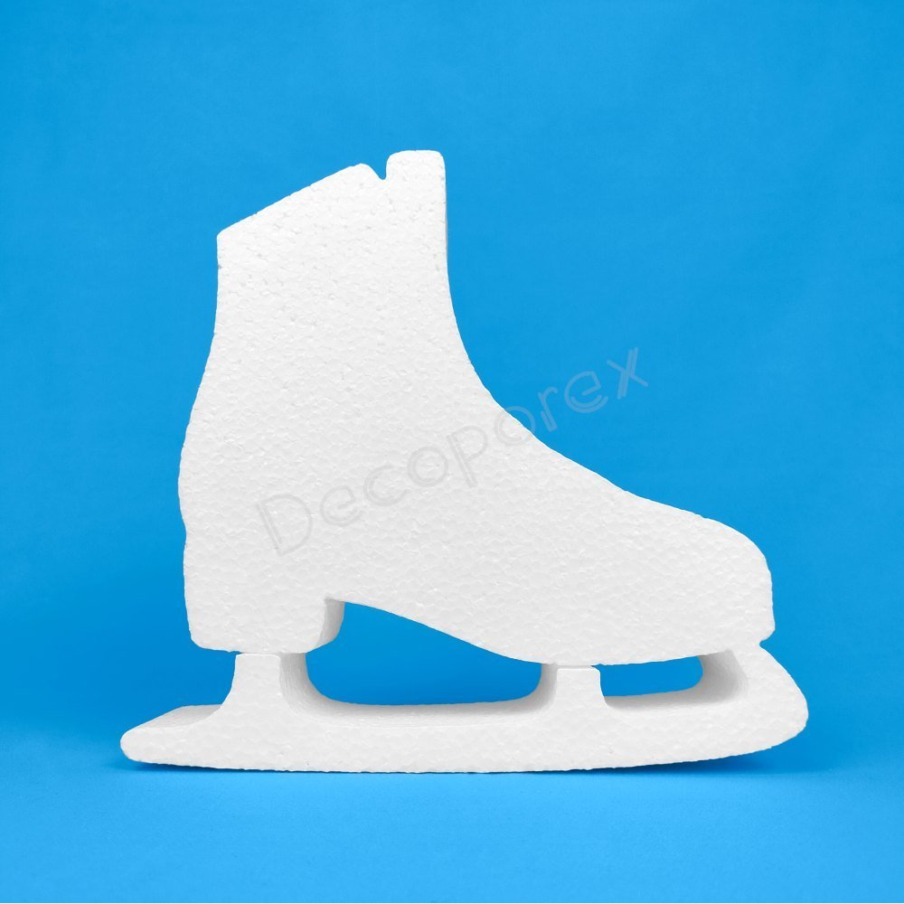 Ice skate polystyrene winter decoration