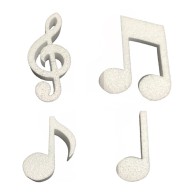 Figuras musicales20cm alto poliestireno expandido para decoración y manualidades