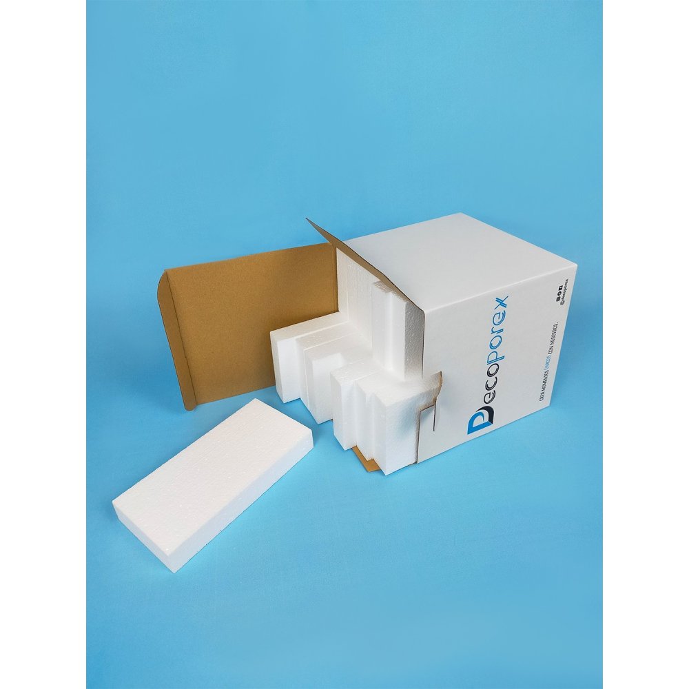 Polystyrolblock 20x10x3 cm | 12er-Set