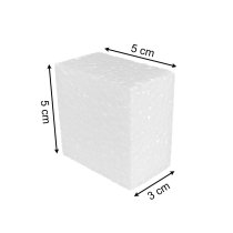 Polystyrolblock 5x5x3 cm | 96er-Set