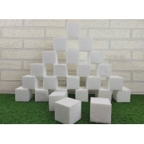 Polystyrolblock 5x5x5 cm | 24er-Set