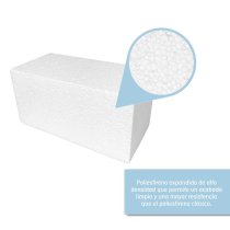 Blocco polistirolo 10x10x20 cm | Confezione 3