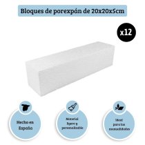 Polystyrolblock 5x5x20 cm | Dekoration