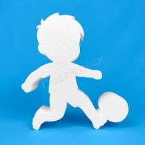 Calciatore bambino azione polistirolo